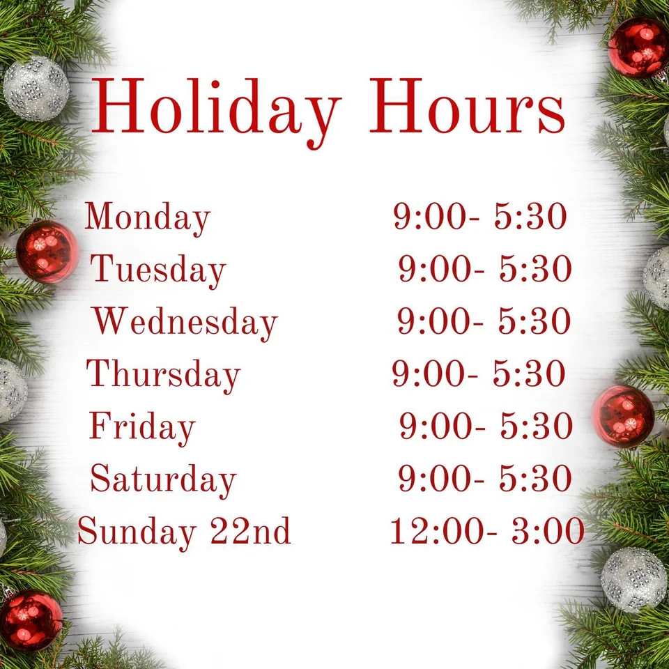 Archived Mitchell Jewelers holiday hours announcement