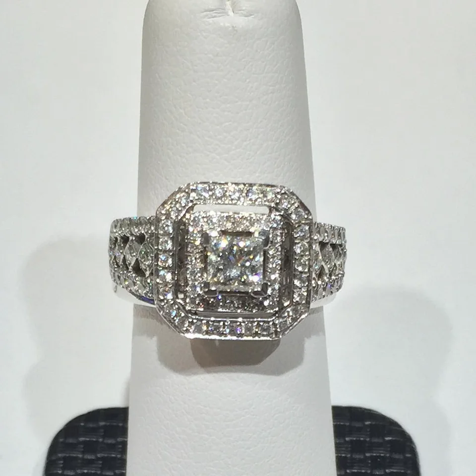 Diamond wedding ring shared by Mitchell Jewelers