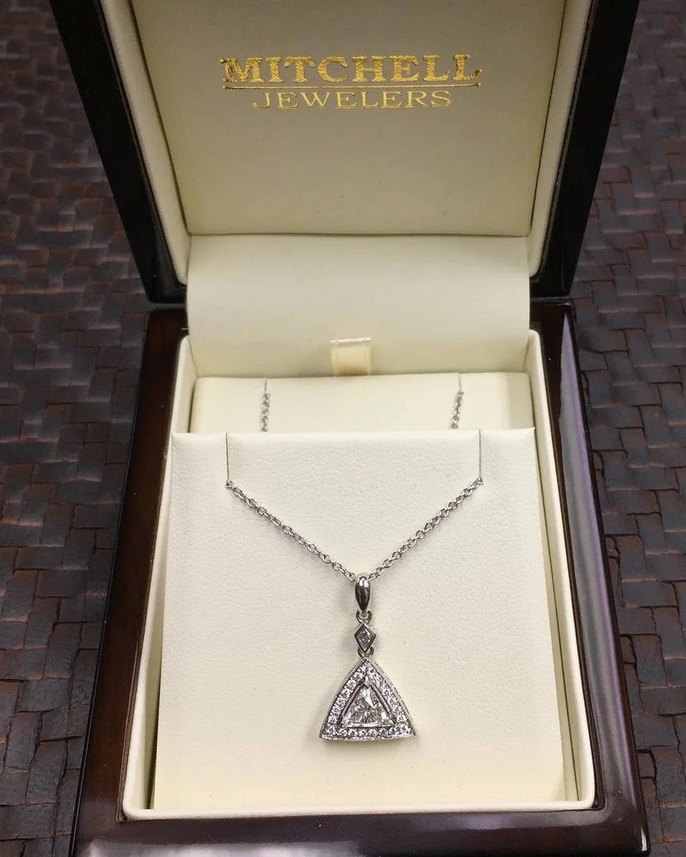 Diamond pendant shared by Mitchell Jewelers