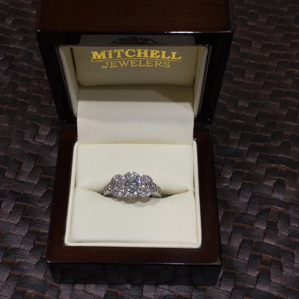Diamond engagement rings shared by Mitchell Jewelers
