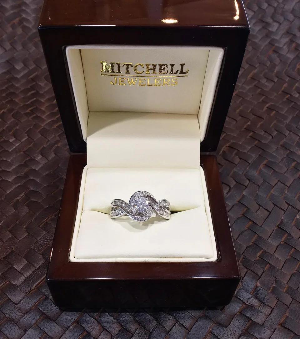 Engagement ring from an archived Mitchell Jewelers promotion