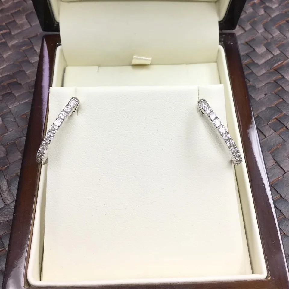 Diamond earrings from an archived Mitchell Jewelers promotion