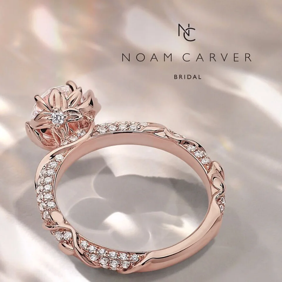 Noam Carver engagement rings shared by Mitchell Jewelers